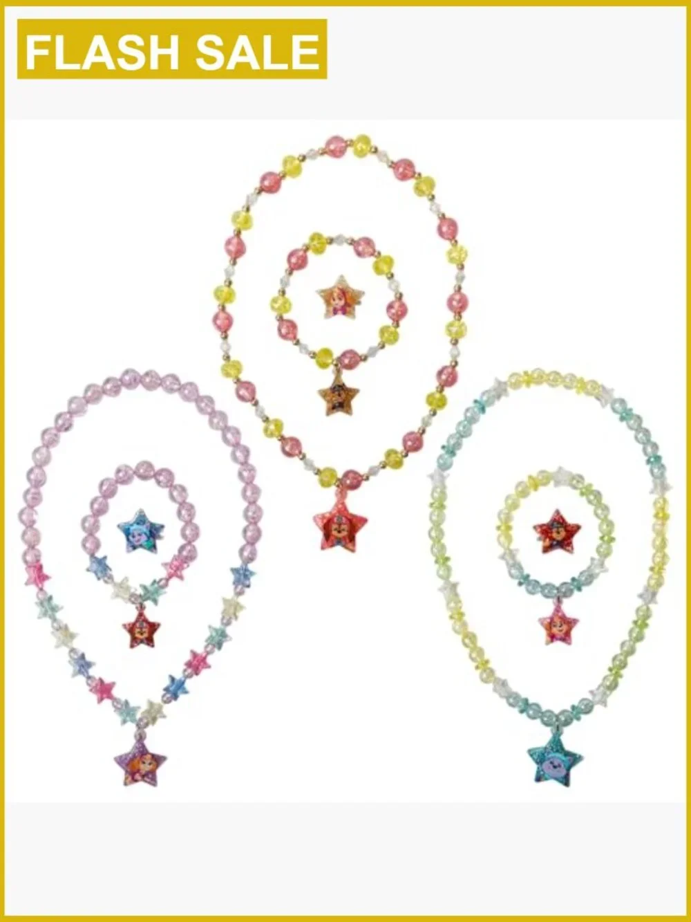 Paw Patrol Dress Up Jewelry Set - 9 Piece Necklaces Bracelets Rings for Kids